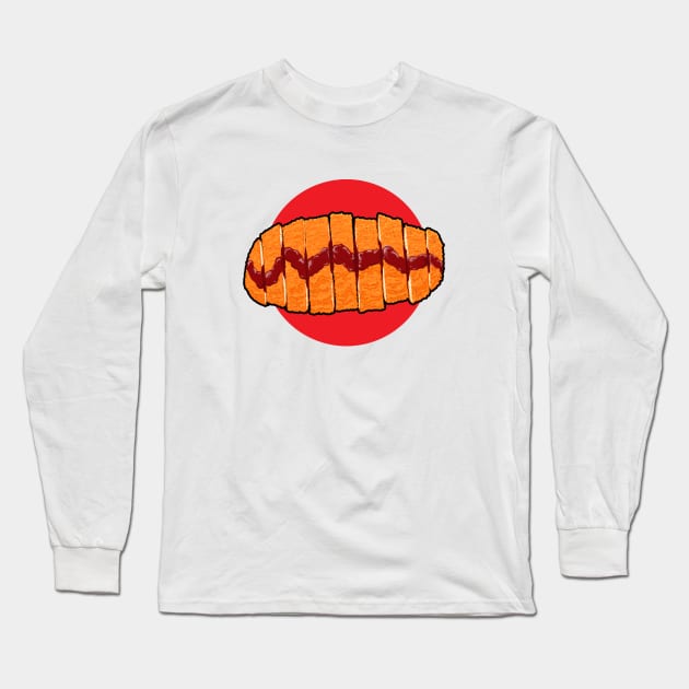 Delicious Tonkatsu! Long Sleeve T-Shirt by Astralberry